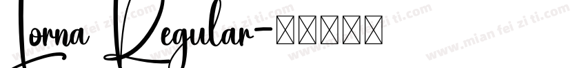 Lorna Regular字体转换